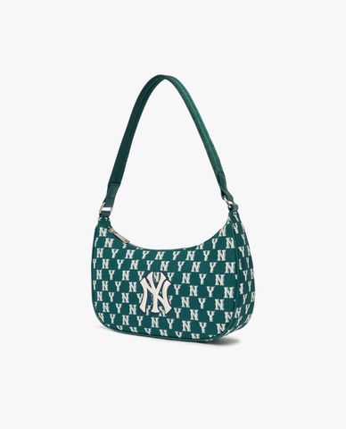  MLB - Túi đeo vai chữ nhật Classic Monogram Jacquard Hobo 