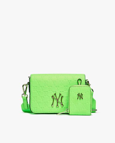  MLB - Túi đeo chéo phom chữ nhật thời trang Monogram Embo 