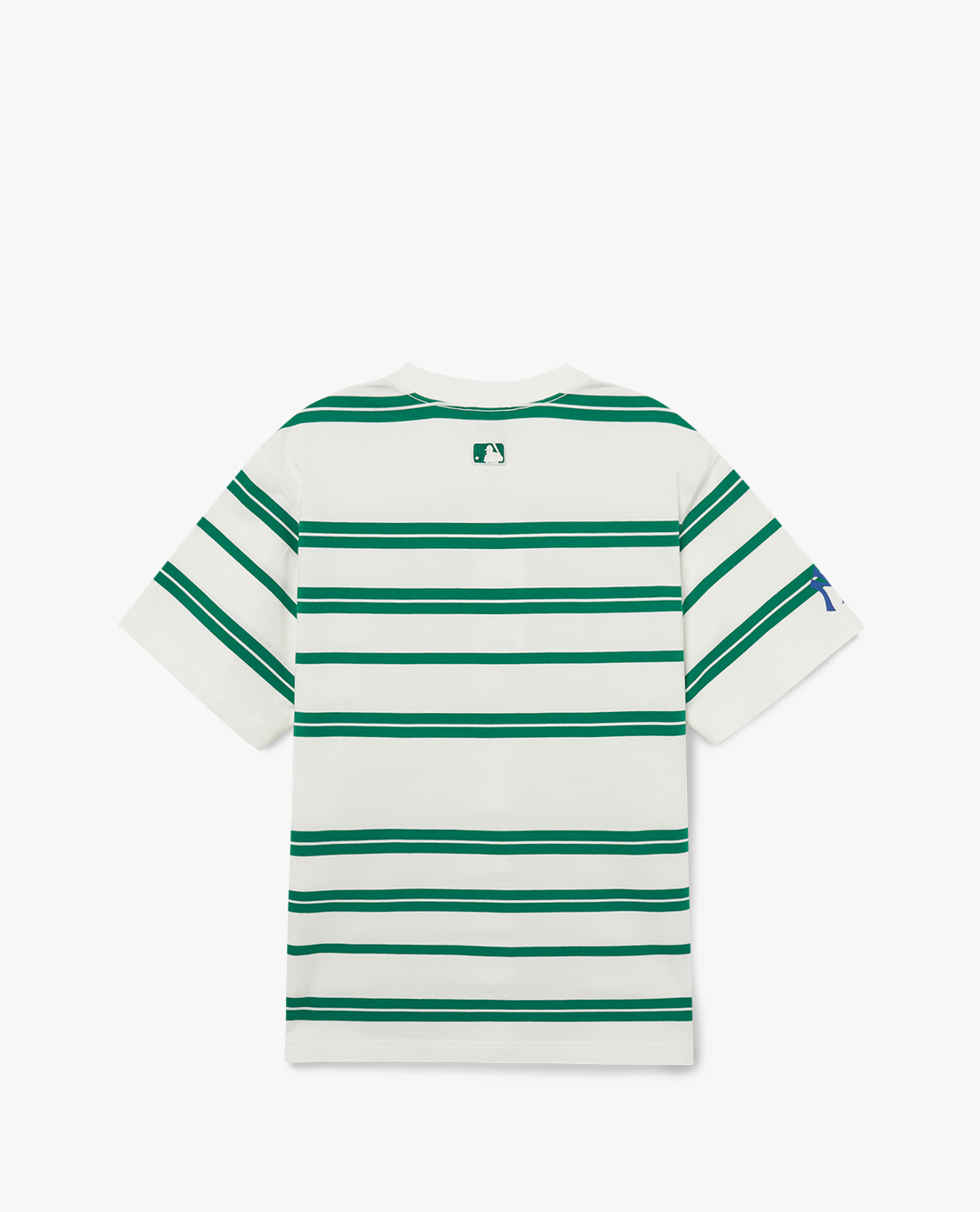 MLB - Áo thun unisex cổ tròn tay ngắn Varsity Stripe Overfit