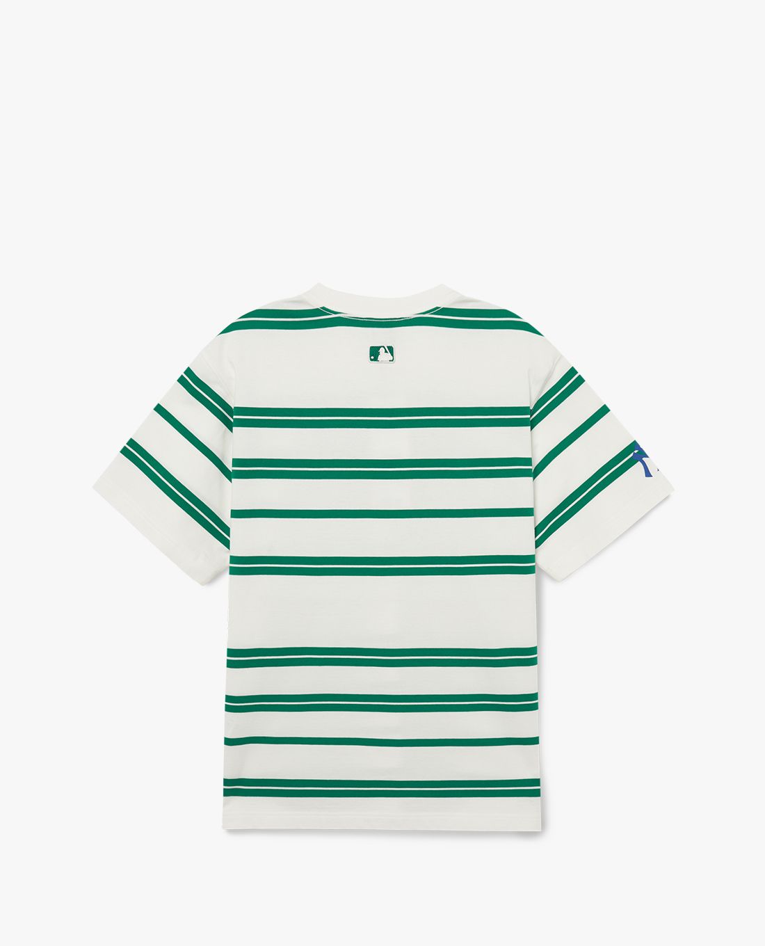 MLB - Áo thun unisex cổ tròn tay ngắn Varsity Stripe Overfit