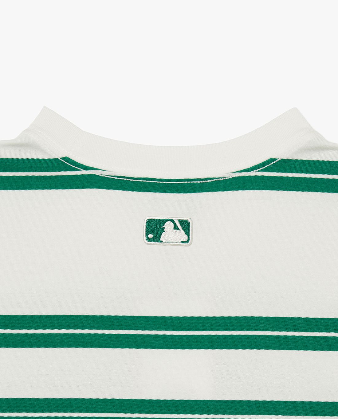 MLB - Áo thun unisex cổ tròn tay ngắn Varsity Stripe Overfit