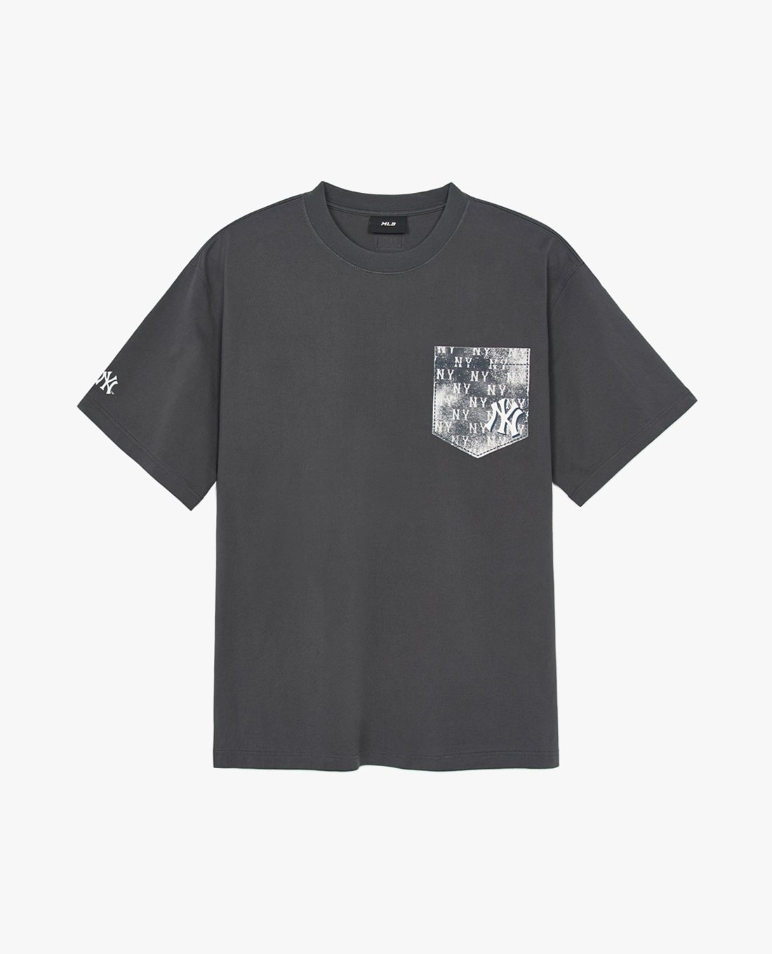 MLB - Áo thun unisex cổ tròn tay ngắn hiện đại Vintage Monogram