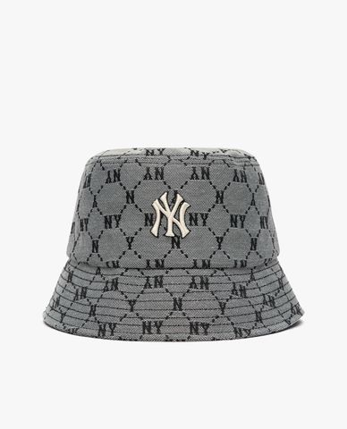  MLB - Nón bucket thời trang Monogram Diamond Jacquard 