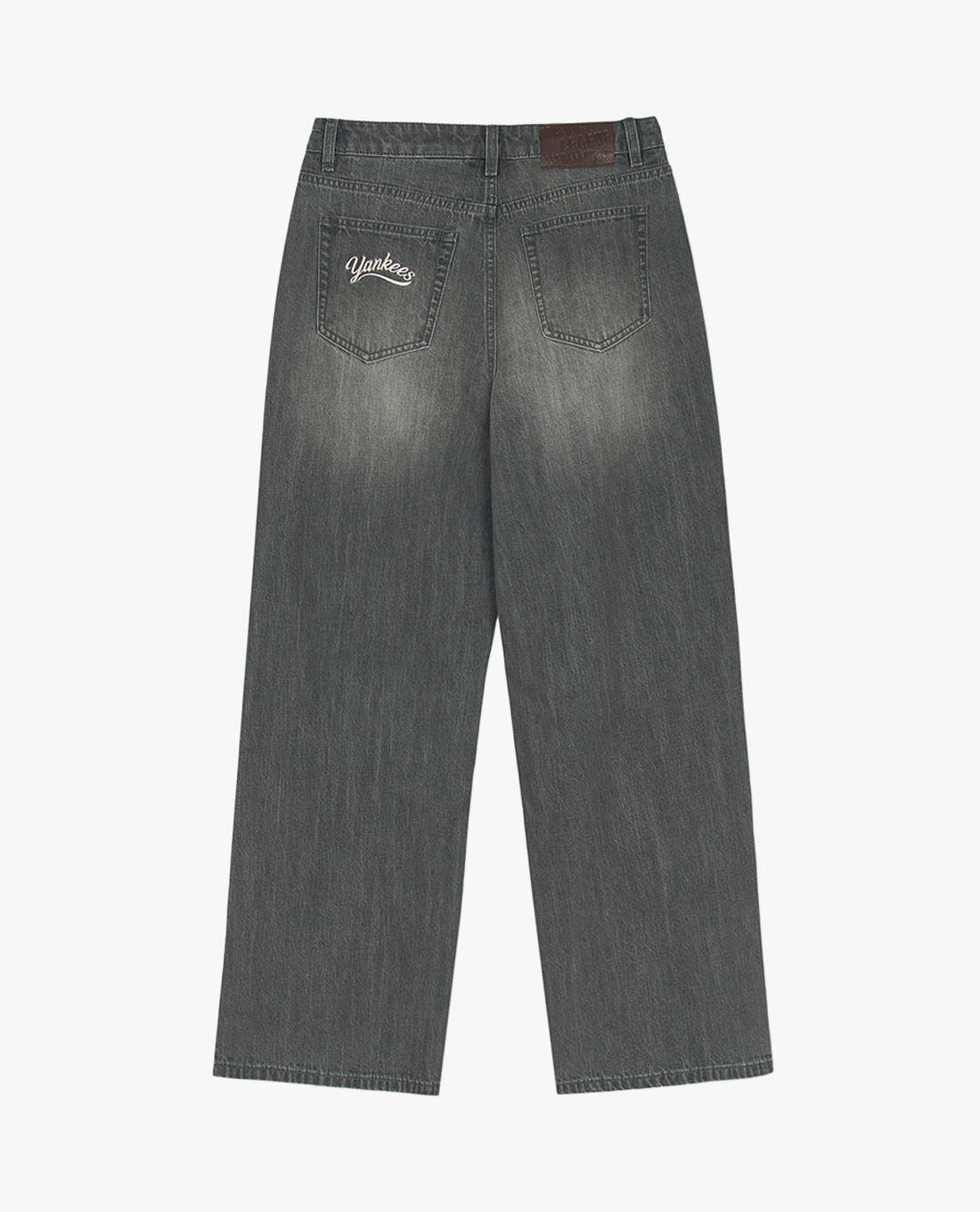 【MLB】 Women's Varsity Logo Wide Denim Pants MLB - Quần jeans nữ ống rộng Varsity Logo MLB Việt Nam