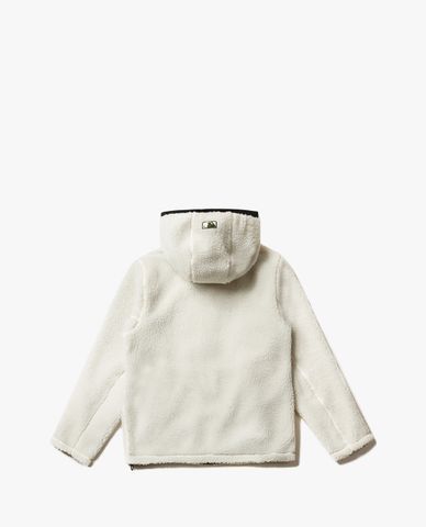  MLB - Áo khoác lông phối mũ Reversible Wool Fleece 