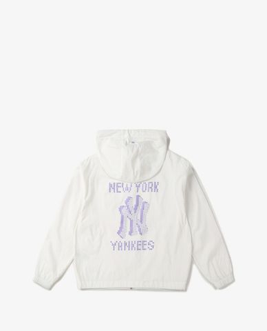  MLB - Áo khoác kiểu tay dài phối mũ trùm thời trang 