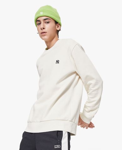  MLB - Áo sweatshirt tay dài cổ tròn Double Felt Comfort 