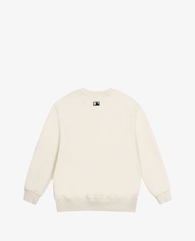 MLB - Áo sweatshirt phom suông tay dài Check Front Logo 