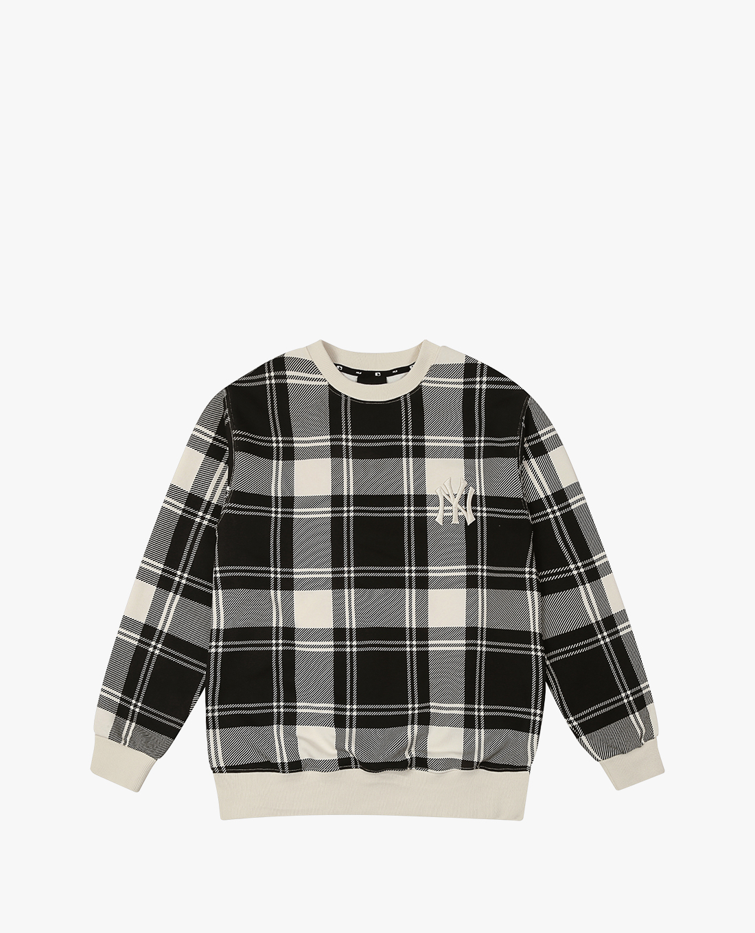 MLB - Áo sweatshirt tay dài cổ tròn Check