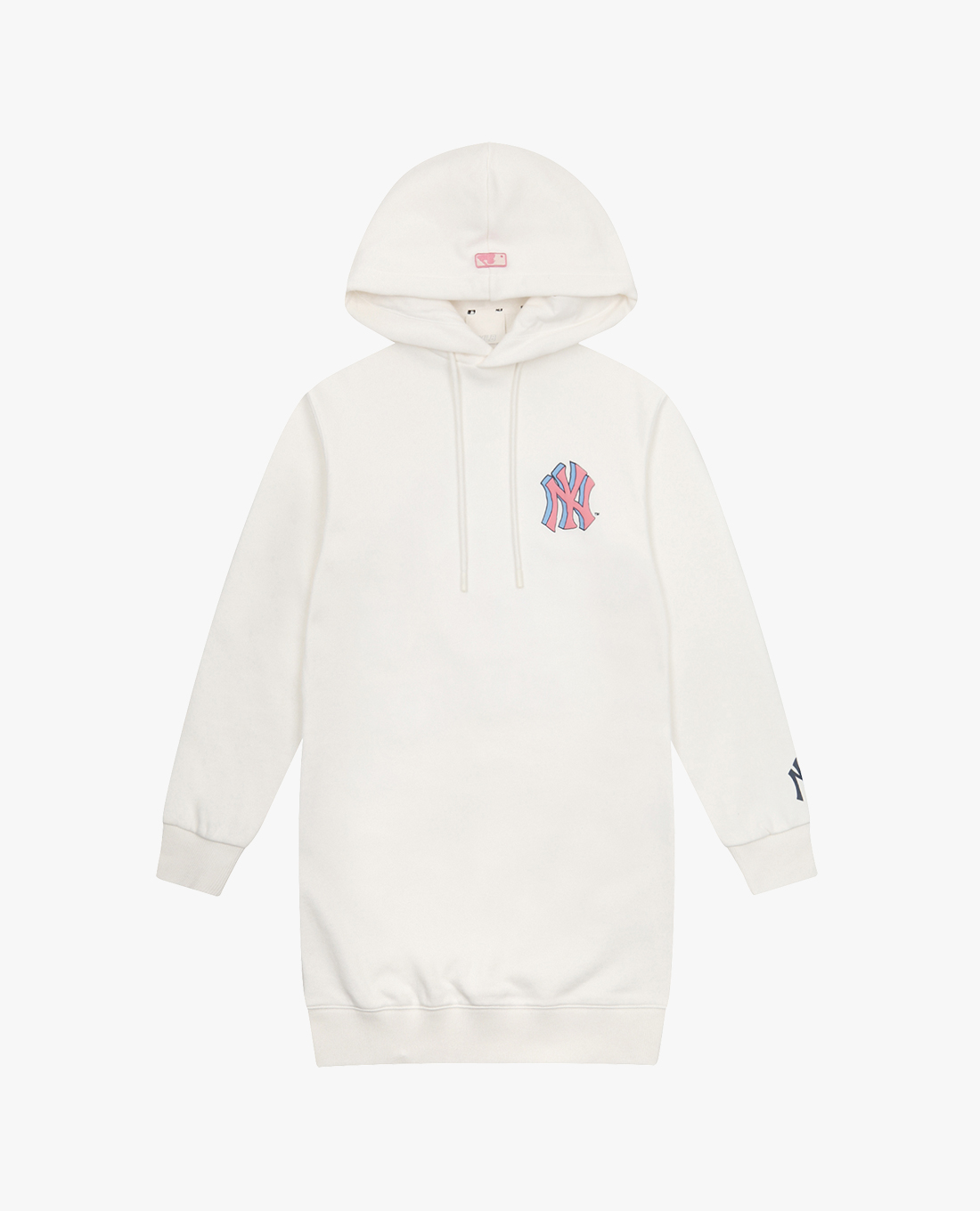 MLB - Đầm mini phối mũ phom suông tay dài LIKE