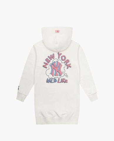  MLB - Đầm mini phối mũ phom suông tay dài LIKE 