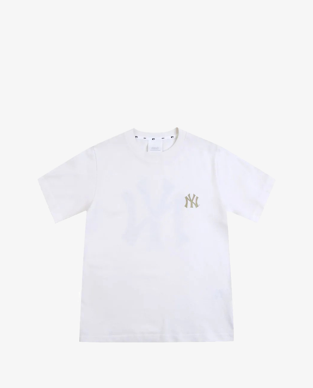 MLB - Áo thun cổ tròn tay ngắn Unisex phối logo New York Yankees