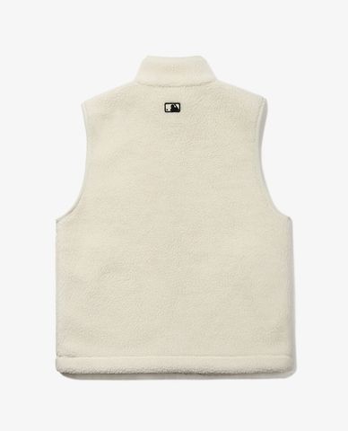  MLB - Áo khoác lông không tay phối zip Wool Fleece 