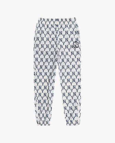 MLB - Quần jogger nữ lưng thun Crayon Monogram 