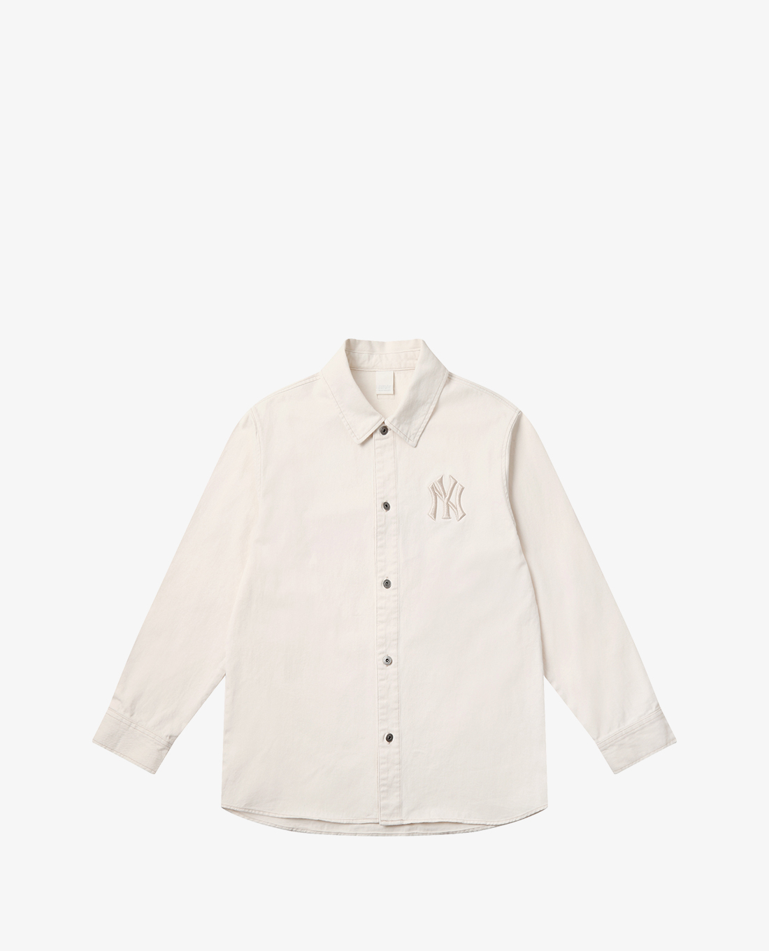 MLB - Áo sơ mi tay dài Mega Logo Denim