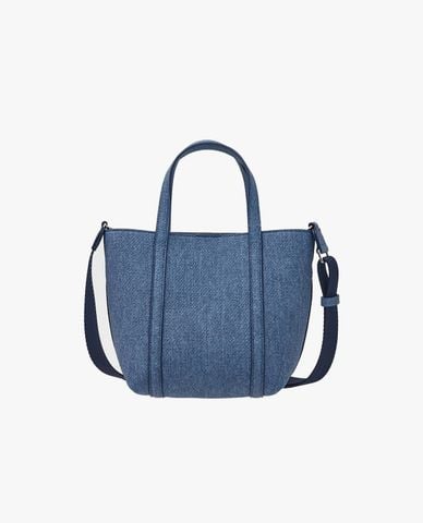  MLB - Túi tote nữ phom hình thang Basic PU 