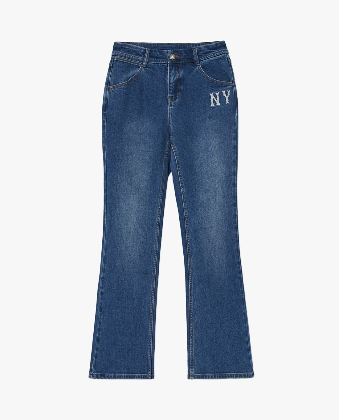 MLB - Quần jeans nữ ống loe Denim Basic Small Logo