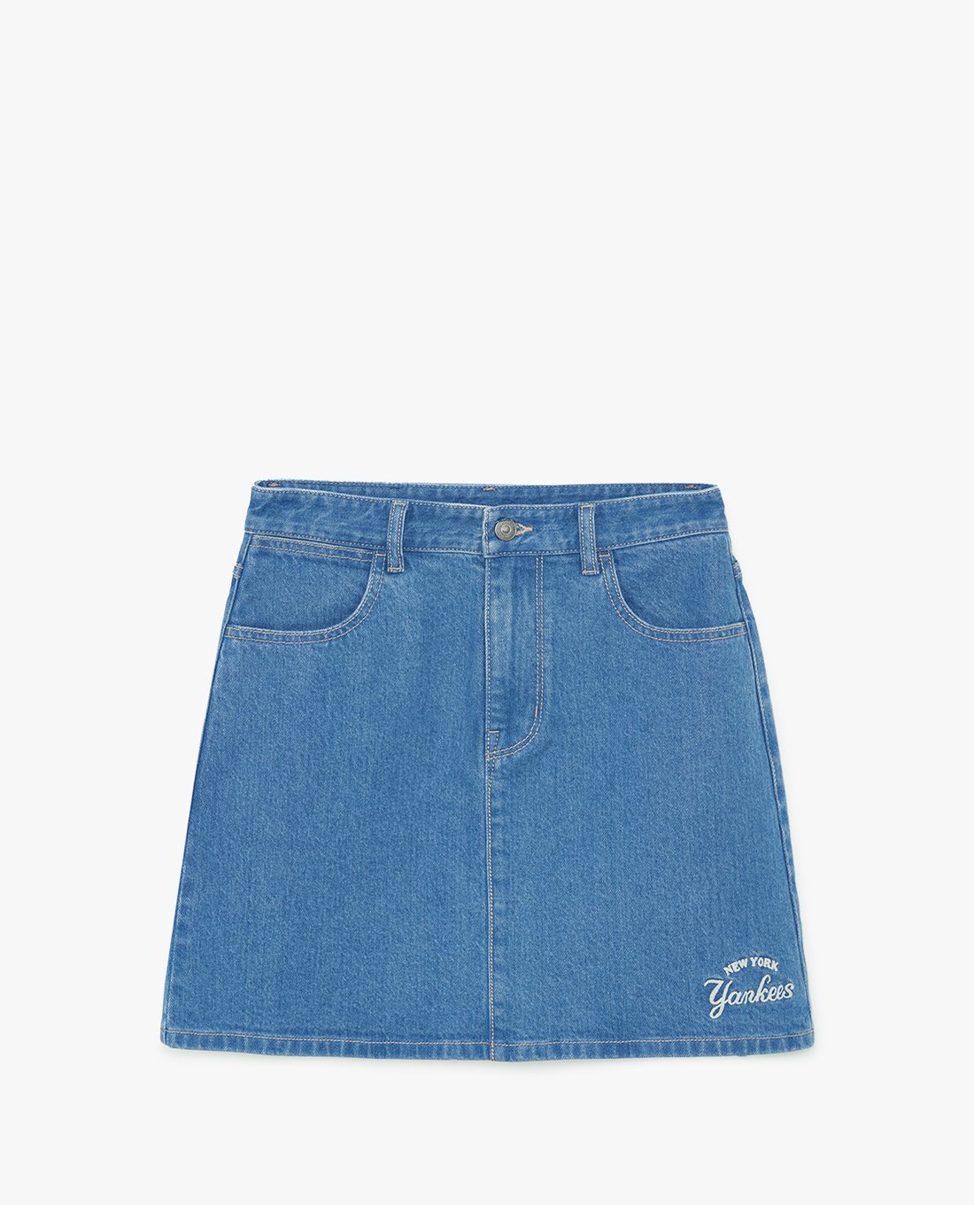 MLB - Chân váy denim mini phom chữ A thời trang