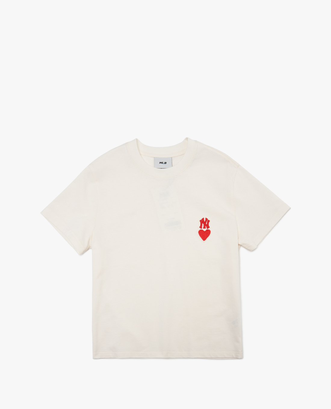 MLB - Áo thun unisex cổ tròn tay ngắn Heart