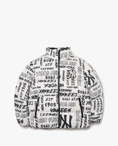  MLB - Áo khoác phao tay dài Graffiti Typography 