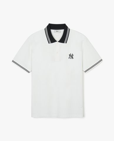  MLB - Áo polo unisex cổ bẻ tay ngắn Basic Color Comfortable Fit 
