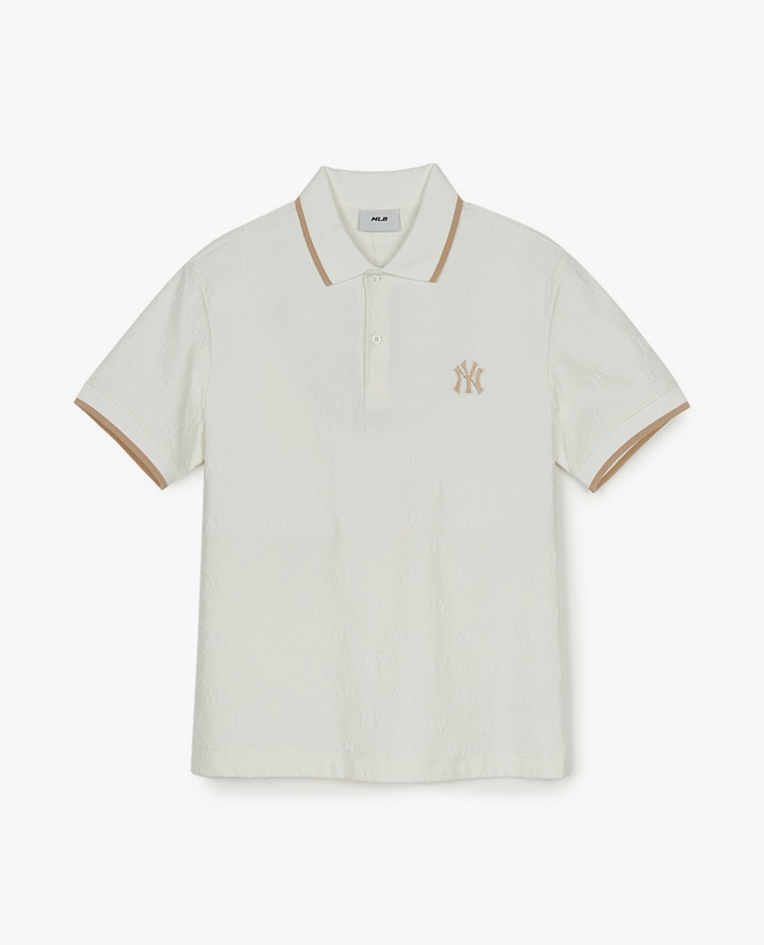 MLB - Áo polo unisex tay ngắn Dia Monogram Jacquard Color