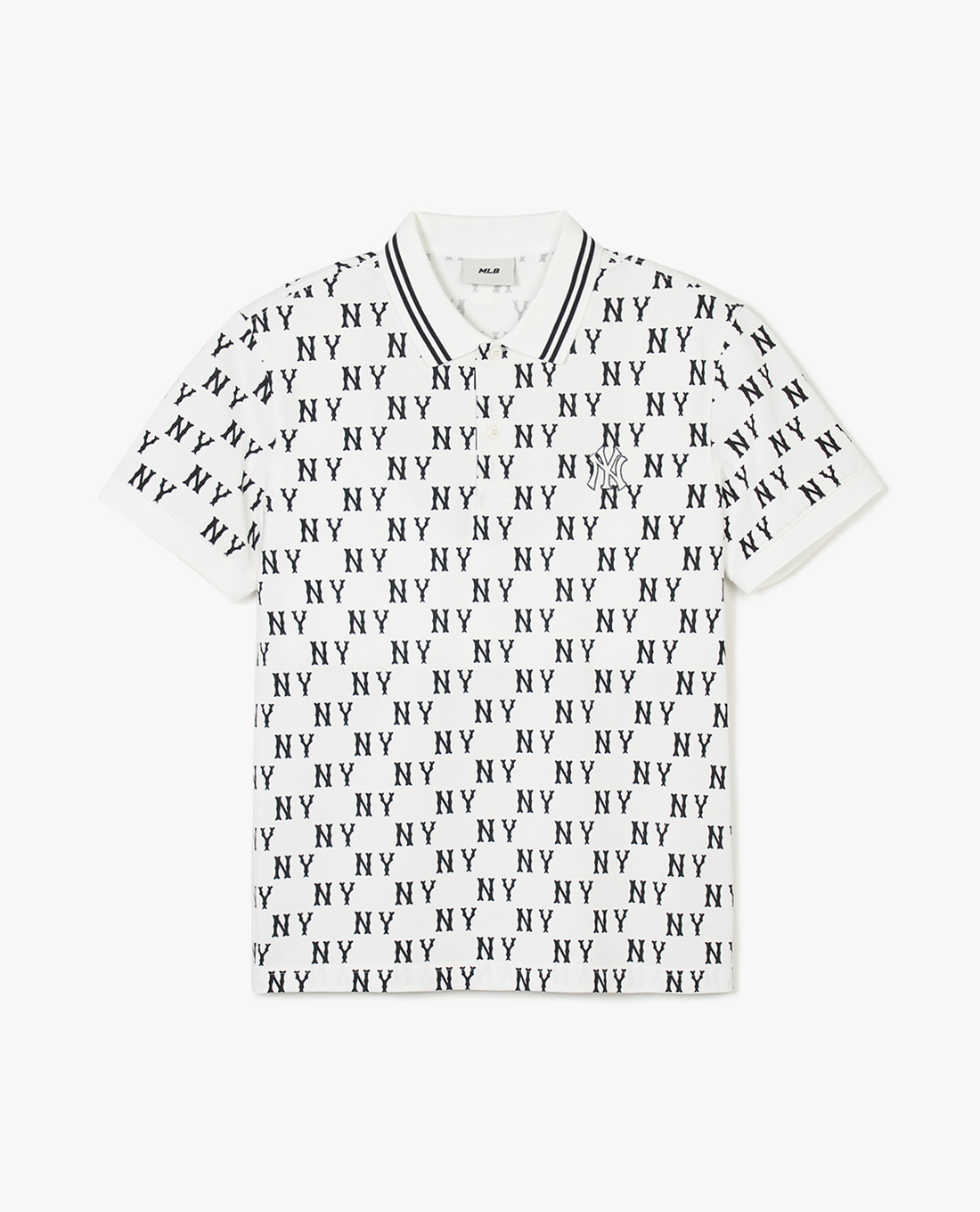 MLB - Áo polo unisex tay ngắn Classic Monogram Plate Pattern Kara