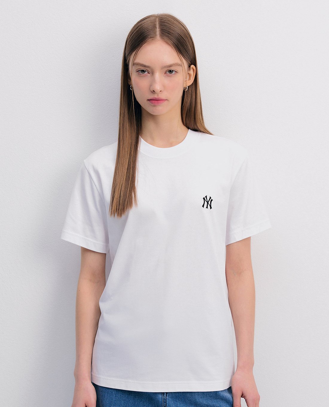 MLB - Áo thun unisex cổ tròn tay ngắn Basic Small Logo