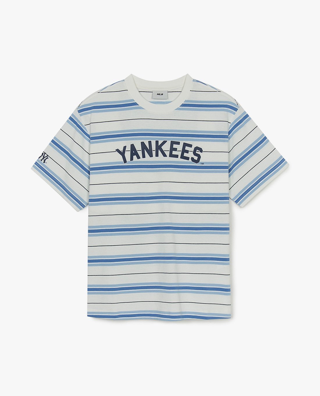 [MLB] Varsity Stripe Overfit Short Sleeve T-Shirt/追跡付 MLB - Áo thun unisex Varsity Stripe Overfit MLB Việt Nam