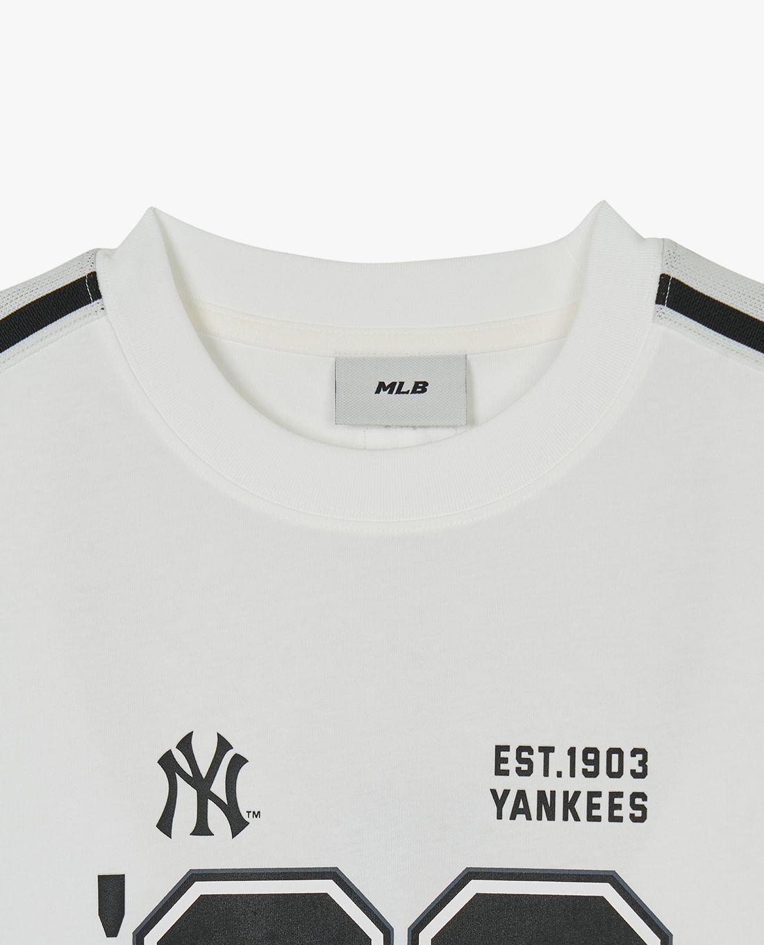 MLB - Áo thun unisex cổ tròn tay ngắn Sportive Varsity Track