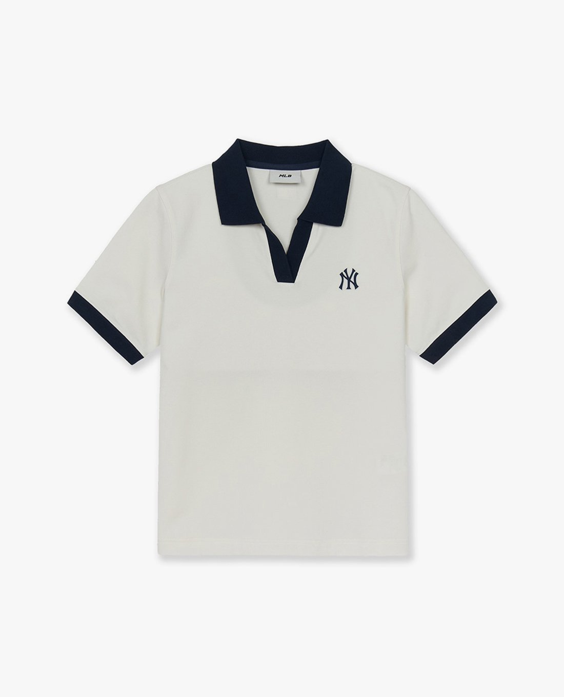 MLB - Áo polo nữ cổ bẻ tay ngắn Lapel