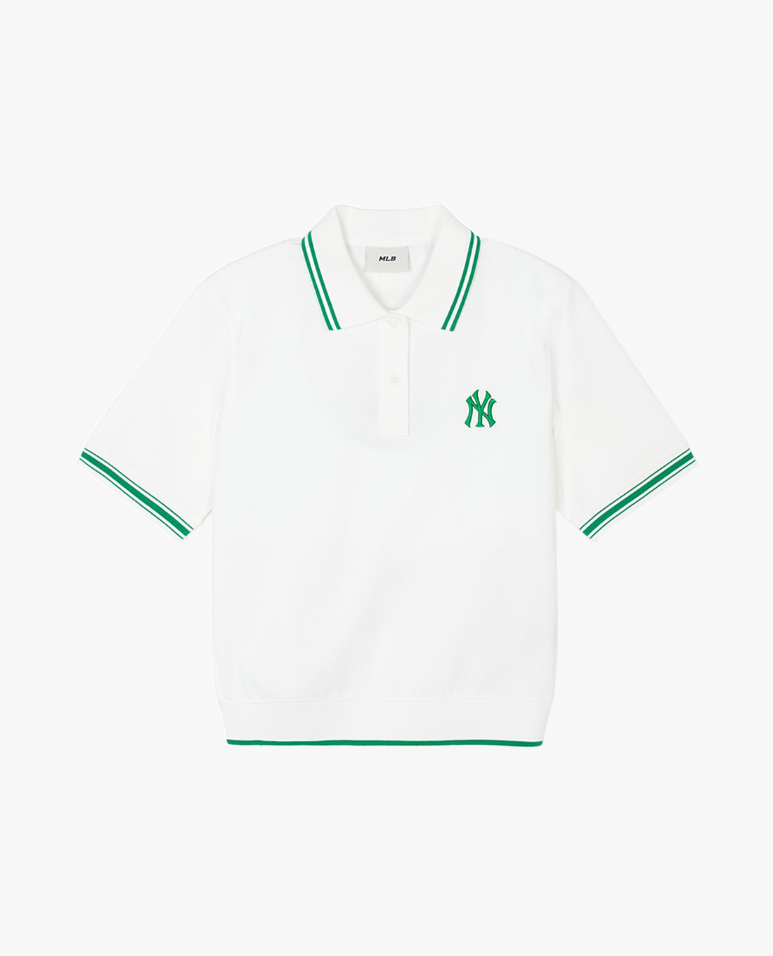 MLB - Áo polo nữ cổ bẻ tay ngắn Basic Small Logo