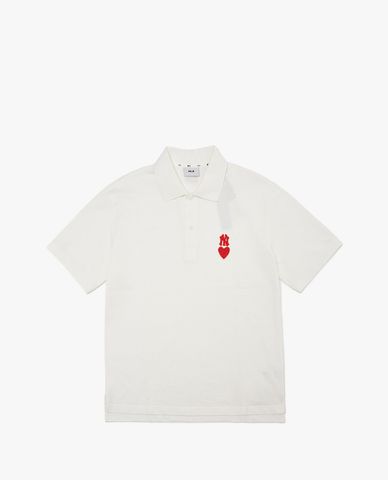  MLB - Áo polo nam ngắn tay Heart Small Logo 