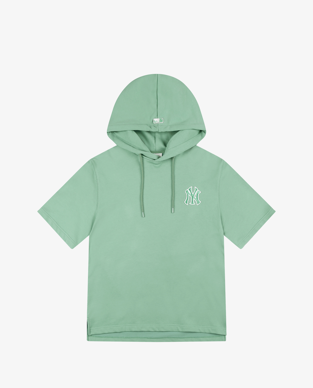 MLB - Áo hoodie tay ngắn phối mũ trùm Mega Logo