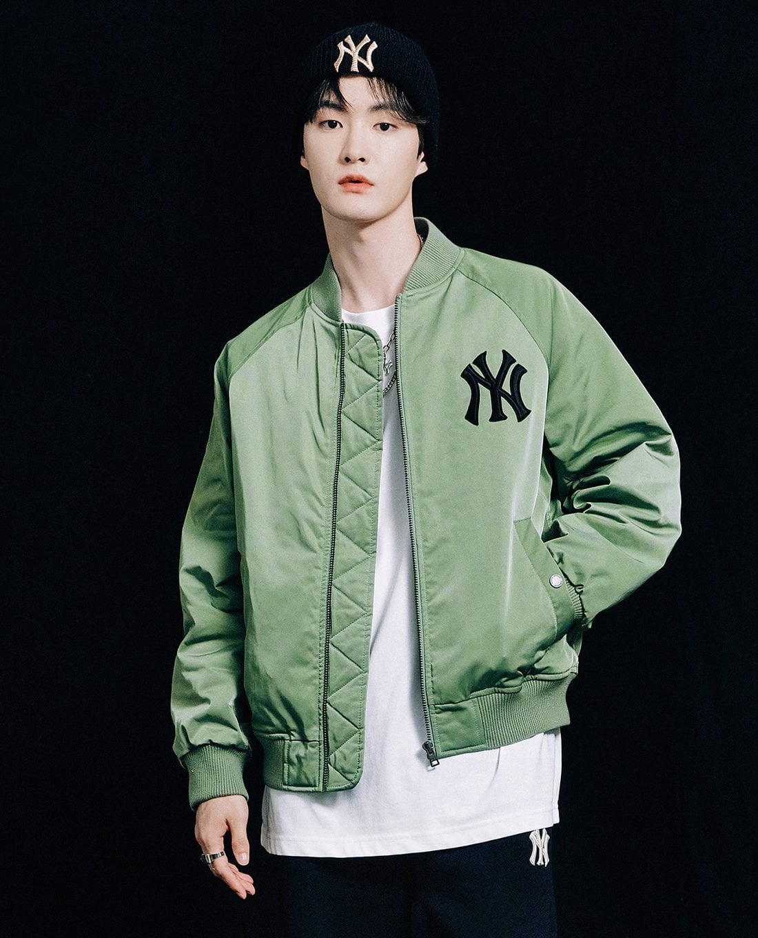 MLB - Áo khoác bomber Basic Padded Mega Logo