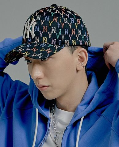  MLB - Nón bóng chày Rainbow Monogram 