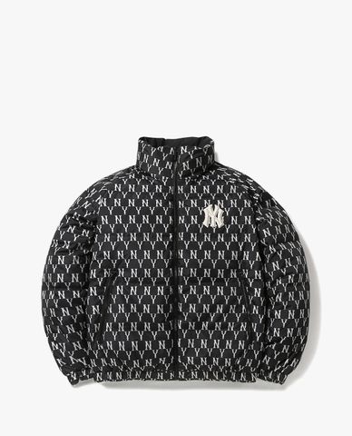  MLB - Áo khoác phao cổ trụ Monogram Reversible 