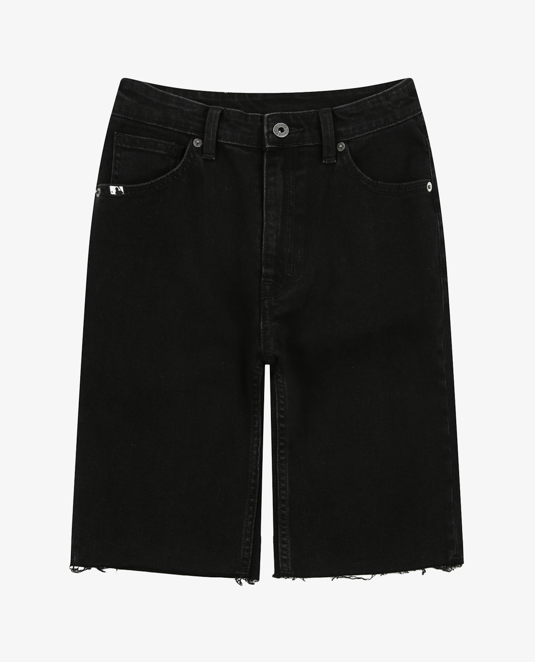 MLB - Quần shorts jeans nữ Biker Denim