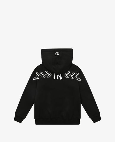  MLB - Áo hoodie tay dài phối mũ thời trang Symbol Overfit 