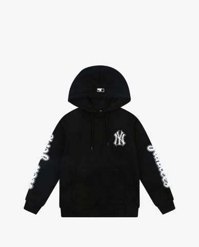  MLB - Áo hoodie tay dài phối mũ trùm in logo thời trang 