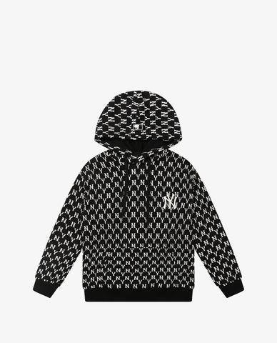  MLB - Áo hoodie tay dài phối mũ Monogram 