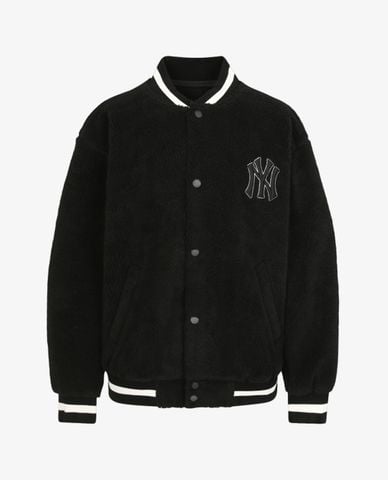  MLB - Áo khoác bóng chày New York Yankees Sheep Boa Solid 