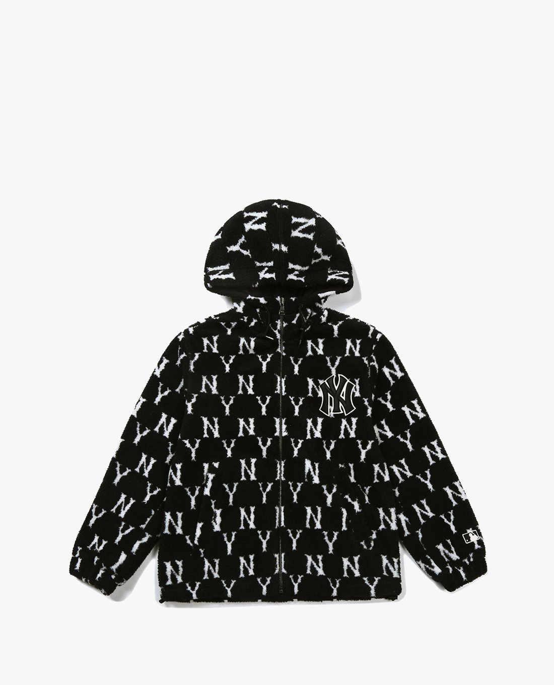 MLB - Áo khoác kiểu phối zip tay dài Monogram Wool Fleece