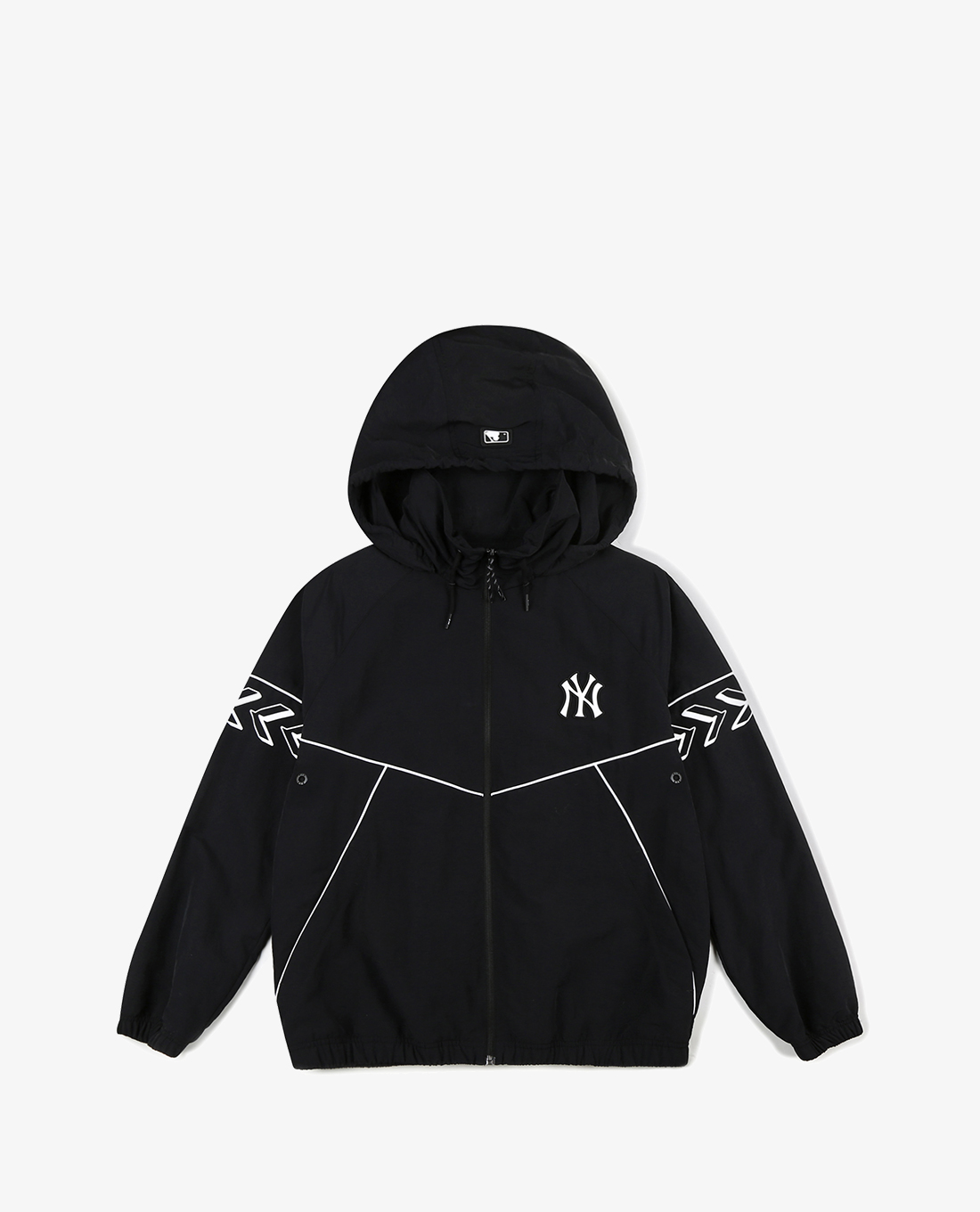 MLB - Áo khoác kiểu tay dài phối mũ trùm Seamball Hidden