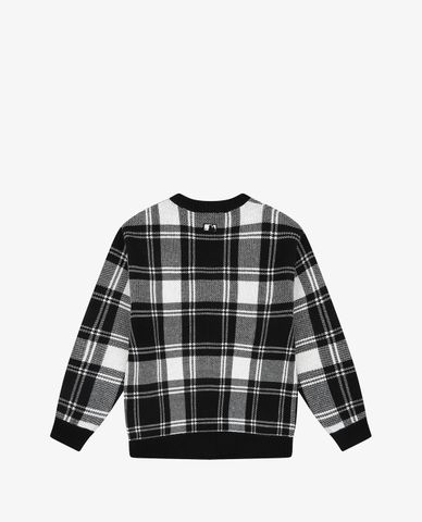  MLB - Áo khoác cardigan sọc caro Check Allover 