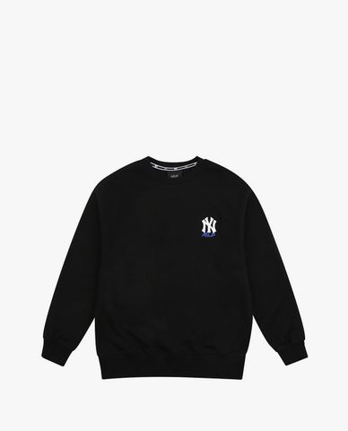  MLB - Áo sweatshirt tay dài phối logo New York Yankees 