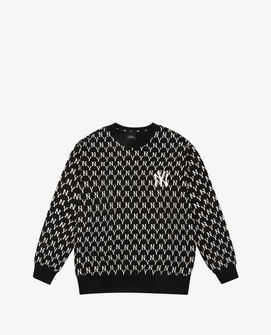  MLB - Áo sweatshirt tay dài cổ tròn Full Side Monogram Overfit 