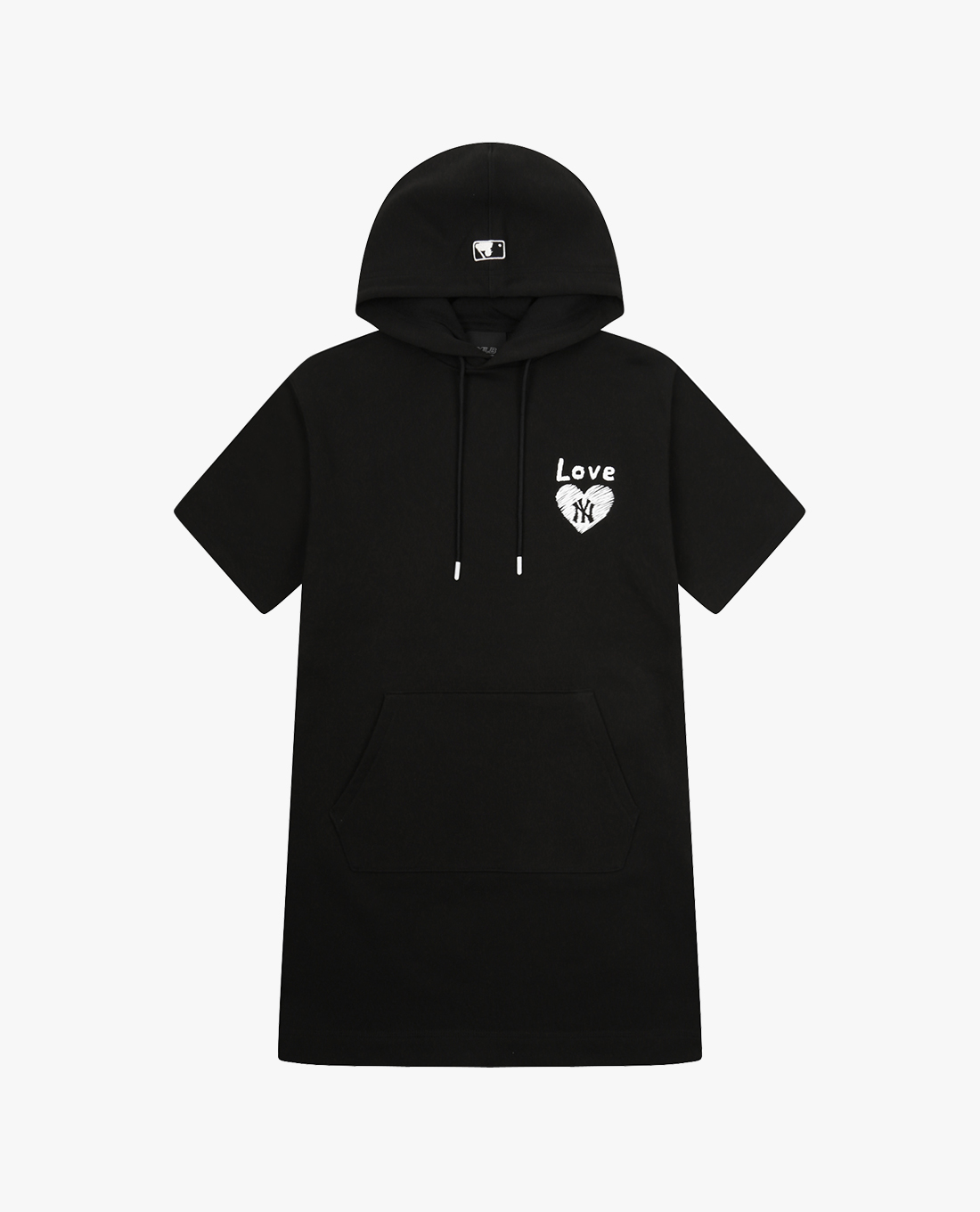 MLB - Đầm mini phối mũ phom suông Heart