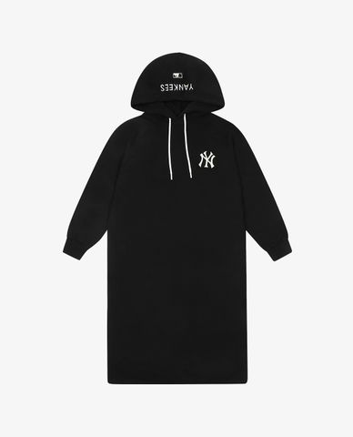  MLB - Đầm mini phối mũ phom suông tay dài Long Overfit 