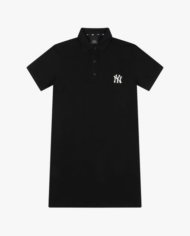  MLB - Đầm midi cổ bẻ tay ngắn Collar Slim Fit 